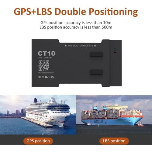 Container Car GPS Tracker CT10 3G With Global Roaming Cargo Shipping & 60 Days Standby Time IP65 Dust Waterproof GPS APP