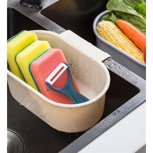 Kitchen Basket Sink Rack Self-Standing Drain Sink Leftovers Soup Juice Separated By Garbage Filter Sink Storage Kitchen Tool