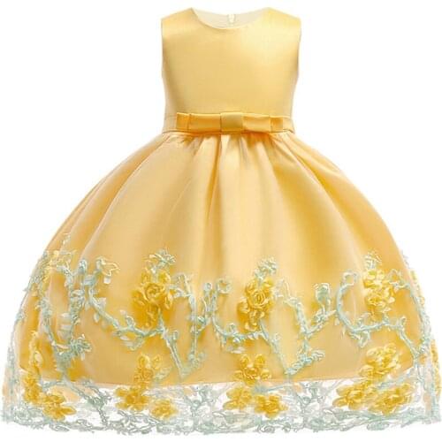 Summer Dress for Children Flower Girls Dress Party Wedding Dress Elegent Princess Vestidos