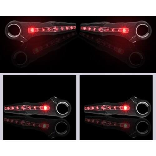 MTB bicycle handlebar LED turn signal flashing light for riding mountain bike road bike handlebar end night safety warning light