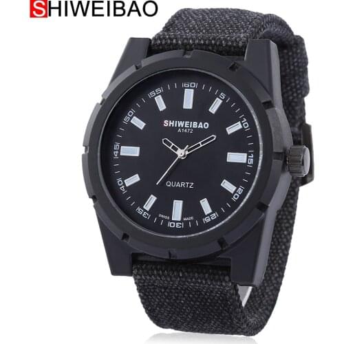 Reloj Hombre 2017 Quartz Watch Men Fabric Bracelet Watchs Causal Creative Watches Men Military Relogio Masculino Brand Shiweibao