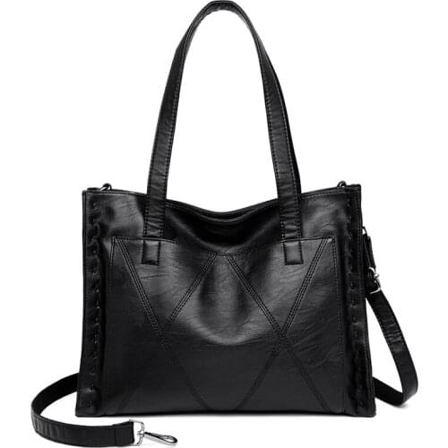 2021 New Women Leather Handbags Vintage Soft Leather Female Crossbody Shoulder Bags Designer Brand Ladies Top-Handle Bags