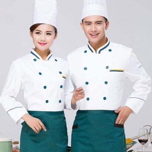 New style Summer Kitchen Chef Jacket Uniforms Long sleeve Short Sleeve Hotel Cook Clothes Food Services Frock Coats Work Wear