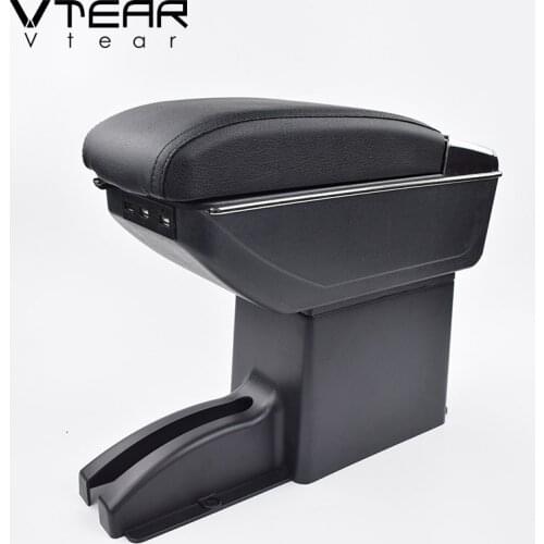 Vtear For Datsun On-do Mido Granta Armrest Interior Center Console Storage Box Arm Rest Car-styling Decoration Accessories Parts