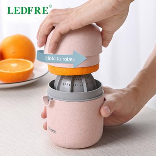 LEDFRE Manual Juice Squeezer Wheat Straw Portable Rotary Squeeze Fruit Juicer Homemade Juicer LF71031
