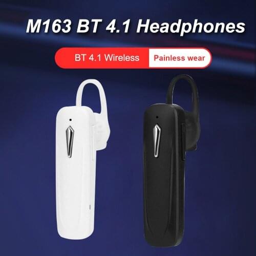 M163 Stereo Headset Earphone Headphone Mini Bluetooth Wireless Handfree With Microphone For Huawei Xiaomi Sony Android Phones