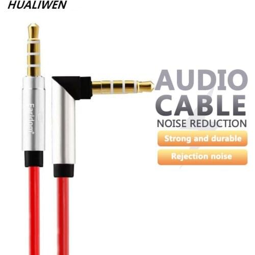 Headphone Extension Cable Aluminum Alloy Audio Cable 3.5mm AUX Cable Headphone Speaker Male-to-male Connection Extension Cable
