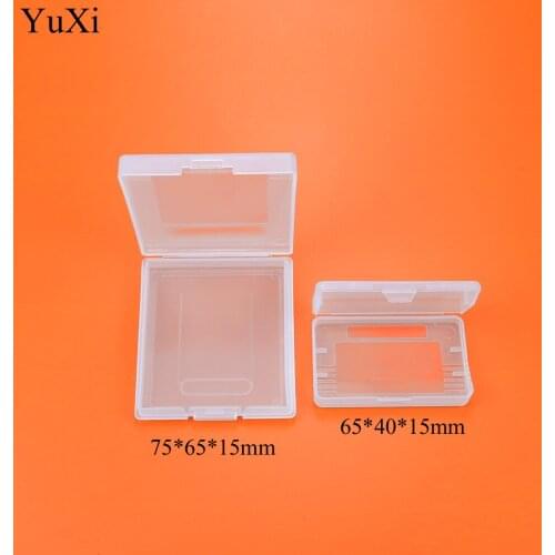 YuXi for GBA GBC GBP Game Cards Cartridge Cases Plastic Material Transparent Plastic Game Cartridge Cases Storage Box Protector
