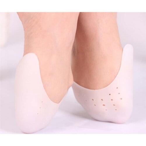 1 Pair Silicone Gel Toe Soft Ballet Pointe Dance Shoes Pads Foot Care Protector High Heels Toe Pads Gel Orthopedic Massager