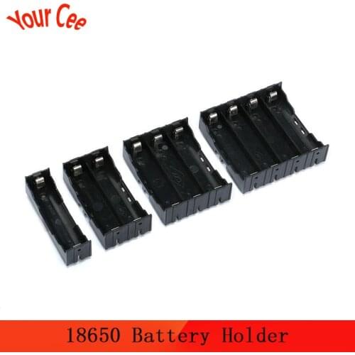 18650 Power Bank Case 1X 2X 3X 4X 18650 Battery Holder Storage Box Case holder 1 2 3 4 Slot Battery Container With Hard Pin DIY