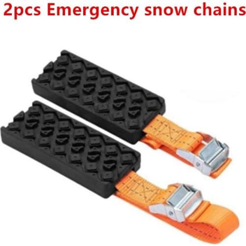 2PCS Car Tire Wheel Chain Anti-slip Emergency Snow Chains Automobile Tire Snow Ice Mud Sand Road Chains snow Stop Slider