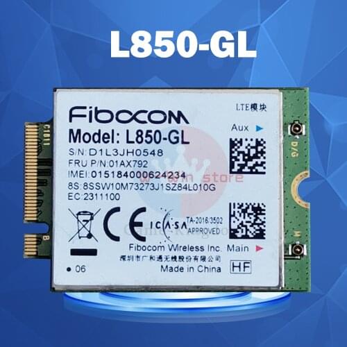 4G LTE wireless module WWAN Card for Thinkpad X280 X380 yoga X1 carbon 6th x1 yoga 3rd T480 T480S T580 L850-GL 01AX792