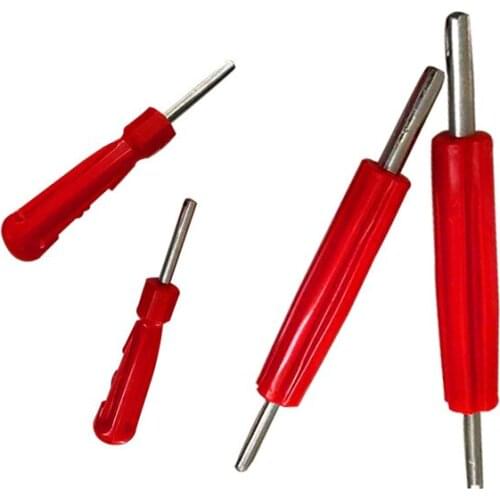 Car Bicycle Slotted Handle Tire Valve Stem Core Remover Air Conditioning Motor Tire Repair Wrench Car Install Accessories
