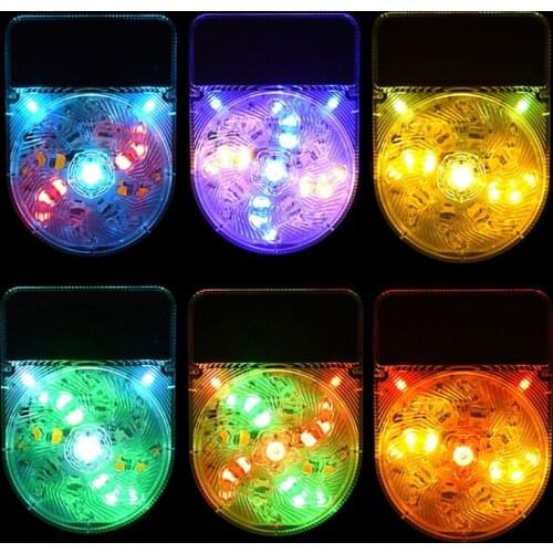 Car Security Light Solar Powered Simulated Dummy Alarm Wireless Warning Anti-theft Caution Lamp LED Flashing Imitation