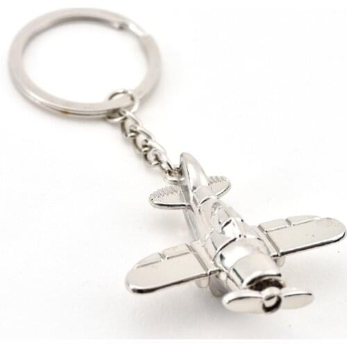 Cute Aviation Air Plane Keychain Aircraft Air Combat Enthusiasts Keychain Lover Gift High Quality Keyring Wholesale 1Pcs