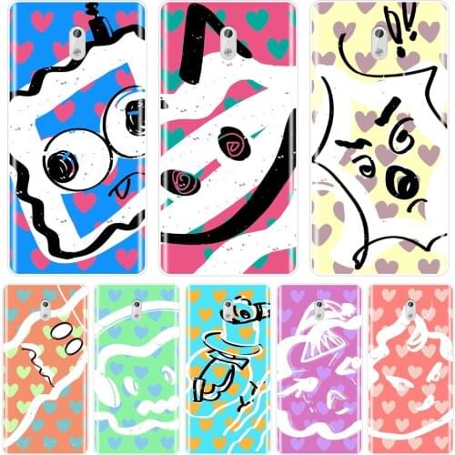 Cartoon Heart Love Back Cover For Nokia2 Nokia3 Nokia5 Nokia6 Nokia 7 Plus X6 X71 Nokia 9 8 6 5 3 2 1 Plus Phone Case Silicone