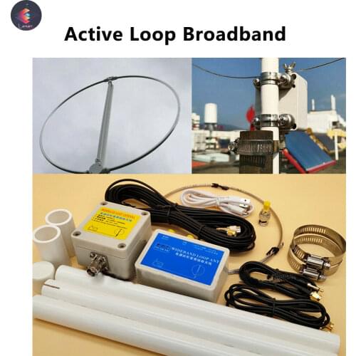 K-180WLA Active Loop Broadband Receiving Antenna 0.1MHz-180MHz 20dB for SDR FM radio short wave