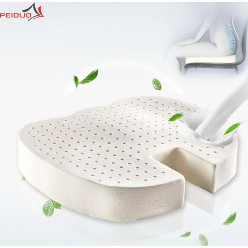 Peiduo Premium Comfort Seat Cushion - Non-Slip Orthopedic Coccyx Cushion for Office Chair Car Seat 100% Natural Latex Cushion