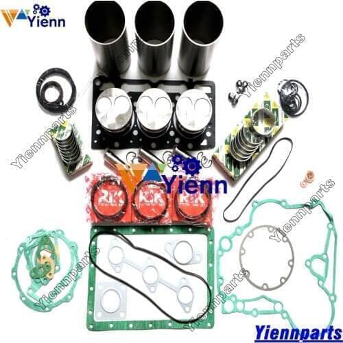 KB20 KB21X KB205 Overhaul Rebuild Kit Piston Ring Liner Full Gasket Bearing For Kubota Sub-Compact Utility Tractor Engine Parts