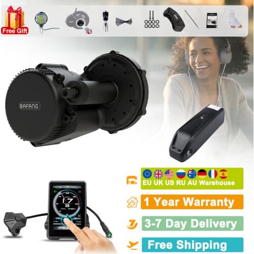 Ebike Bafang 36V 250W Mid Motor 17.4 Ah Samsung Cells Lithium Battery Electric Bicycle Whole DIY Conversion Kits BBS01B Engine
