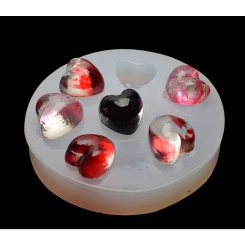 NEW Transparent Silicone Mould Dried Flower Resin Decorative Craft DIY Multiple love stones Mold epoxy resin molds for jewrly