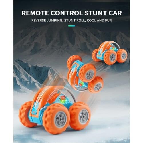 New Remote Control Special Effects Dumper With Light Model Fall Resistant Childrens Electric Toy RC Stunt Car