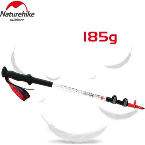 Naturehike 185g Carbon Fiber Walking Stick North Pole Lightweight Camping Trekking Pole Hiking Stick Cane