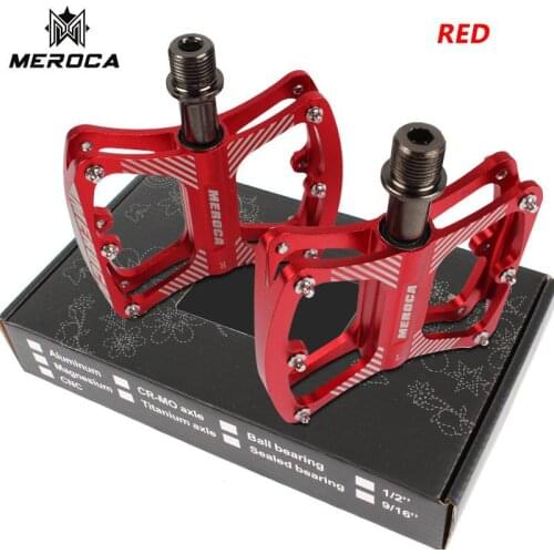 Pedal On For MTB Mountain Road Bike Pedal 3 Bearings Pedal Aluminum Alloy Ultra-light Pedal 92*85*18mm Anti-slip Screws