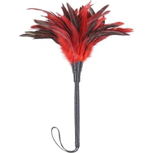 Feather Sex Whip Clitoris Tick Massage Slave Role Play Flirting Spanking Bondage Adult Game Erotic Sex Toy for Couples