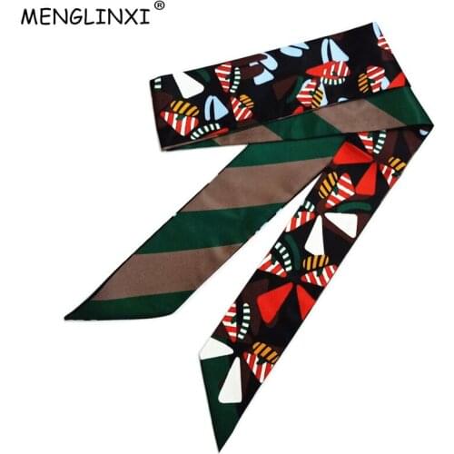 Honeybee Silk Scarf 2020 New Luxury Brand Women Scarf Fashion Long Skinny Bag Head Scarves For Ladies