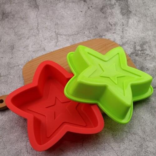 Diy Pentagram Silicone Cake Pan Baking Mold Nonstick Bakeware For Pudding Dessert Fruit Pie