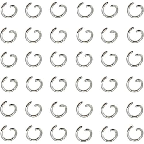 Pandahall 10g 6/7/8mm Stainless Steel Jump Rings Metal Open Single Loop Split Rings Connectors for Jewelry Making DIY Findings