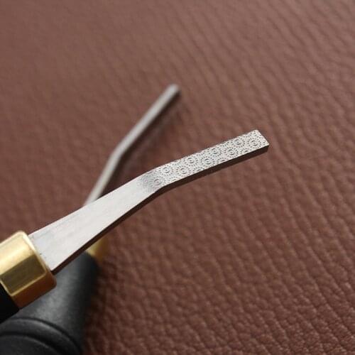 1Pcs 3/4/5/10mm Leather Edge Treatment Tool Leather Surface Polishing Rough File Knife Leathercraft DIY Polished Rasp