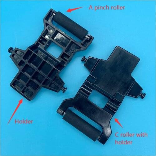 10PCS Inkjet printer konica 512 pinch roller assembly Allwin Myjet Human Xuli rubber roller component paper pressure roller assy