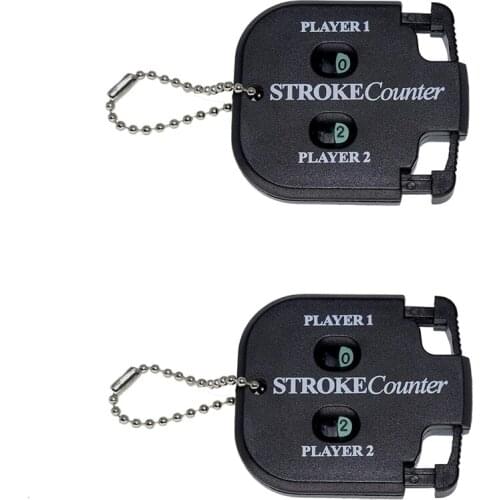 2PCS Mini Score Counter Golf Stroke Shot Putt Tally Keeper Number With Keychain (2Pcs)