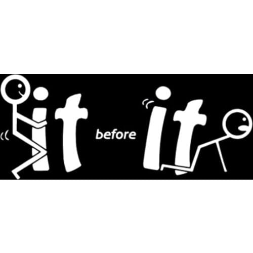 2020 latest Fck it before you "F it" Funny car decals bumper stickers funny personality stickers