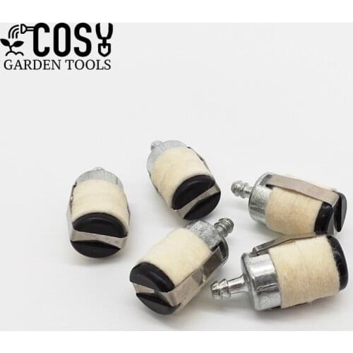 5Pcs Chainsaw Brush Cutter Earth Auger Water Pump Parts Cotton Wool Fuel Filter for Garden Tools Replacement