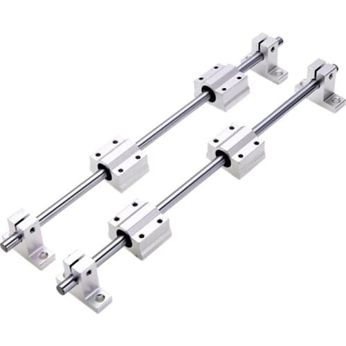 8Mm 300Mm Linear Rail Shaft With Sk8 Scs8Uu Guide Support Bearing Slip Motor For Diy Cnc Routers Mills Lathes