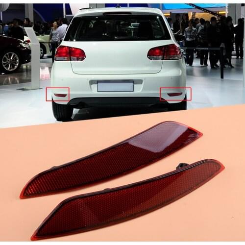 Beler 5KD945105A 5KD945106A 1 Pair Rear Bumper Corner Reflector Light Lamp Fit for VW Golf 6 MK6 2009 2010 2011 2012 2013