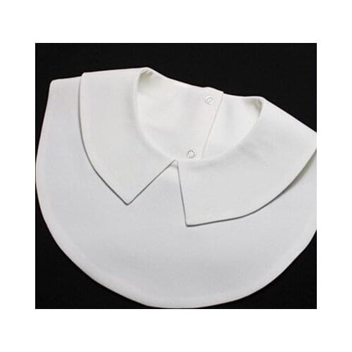 White Doll Fake Collars for Womens Blouse Shirt Top Detachable Collar Femme Removable False Collars Neckwear Tie Nep Kraagie