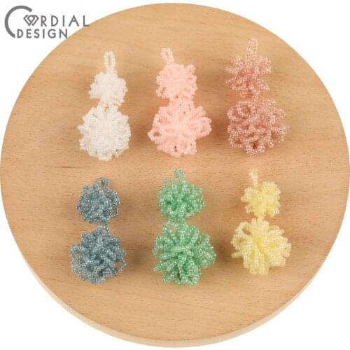 Cordial Design 20Pcs 26*48MM Jewelry Accessories/Hand Made/Seed Beads Charms/Jewelry Findings & Components/DIY Earrings Pendant