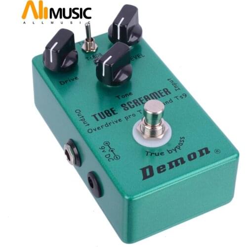 Demon Pedal TS9 and TS808 Tube Screamer 2 in 1 Overdrive Pro Vintage And True Buypass pedal de guitarra