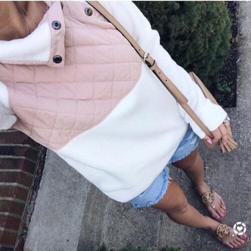 Fleece Oversized Hoodie Women Autumn Faux Fur Patchwork Turtleneck Casual Plus Size Sweatshirt Female Winter Pullovers