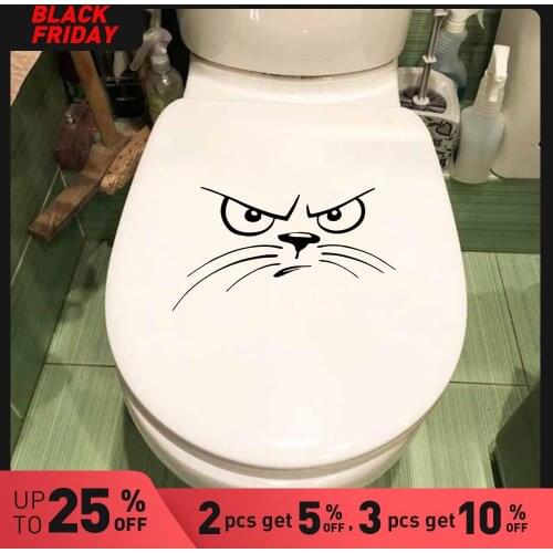 Classic Dog Home Decor Modern Acrylic Decoration Removable Toilet Sticker Decoration Accessories