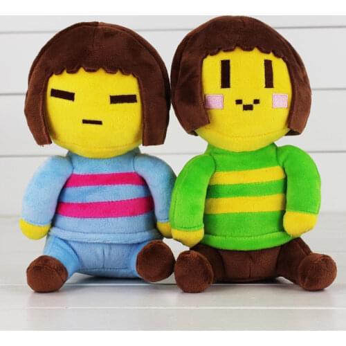 2pcs/lot 20cm Undertale Frisk Chara Undyne Stuffed Doll Plush Figure Toy