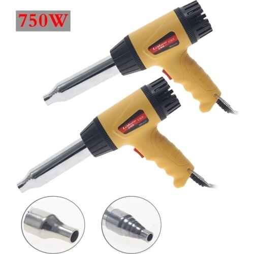 Plastic Welding Hot Air Gun Kit Hair Dryer Shrink Wrapping Plastic Temperature Adjustable Automobile Bumper Repair Heat Tools