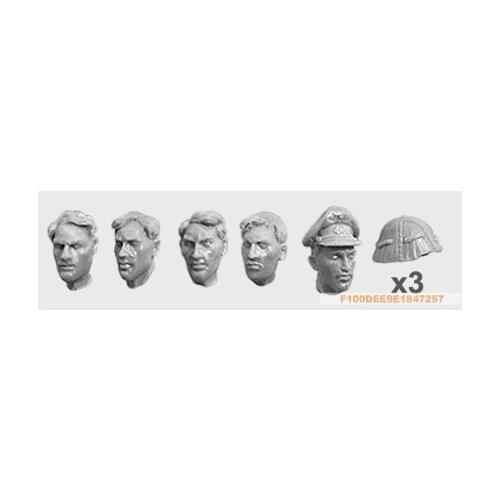 1:35 Resin kit WWII British troops head (5 Figures)07