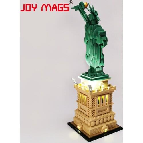 JOY MAGS Only Led Light Kit For 21042 Architecture Statue of Liberty Compatible With 17011 1202 NO Blocks Model