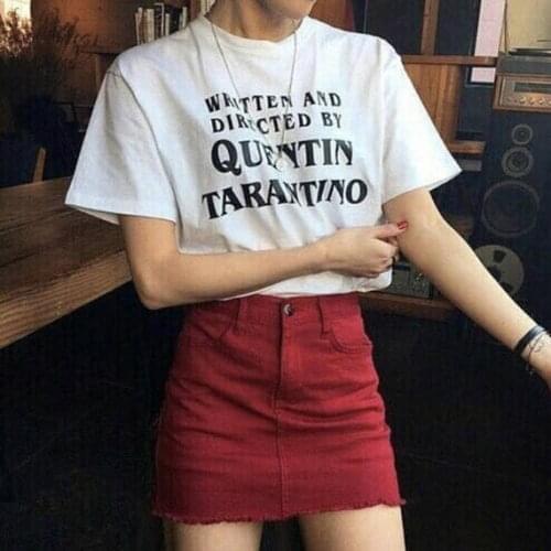 OKOUFEN Quentin Tarantino T-Shirt High Quality Fashion Cotton Short Sleeve Casual Hipster letter print t shirt Crewneck T-Shirt