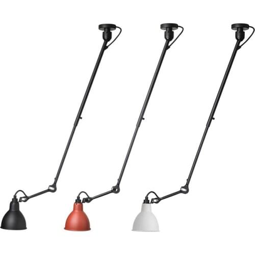 American rural modern simple dumb black bedside aisle aisle warehouse bar RH long arm retractable ceiling lamp